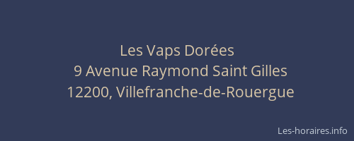 Les Vaps Dor&eacute;es
