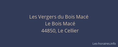 Les Vergers du Bois Macé