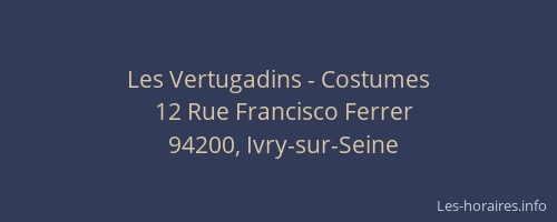 Les Vertugadins - Costumes