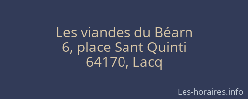 Les viandes du Béarn