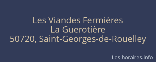 Les Viandes Fermières