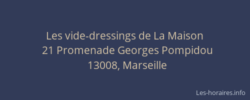 Les vide-dressings de La Maison