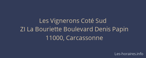Les Vignerons Coté Sud