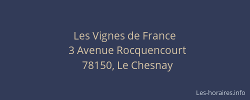 Les Vignes de France