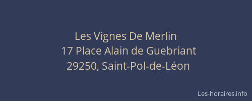 Les Vignes De Merlin