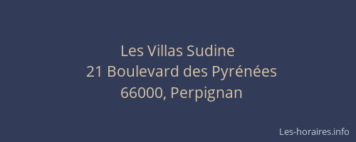 Les Villas Sudine