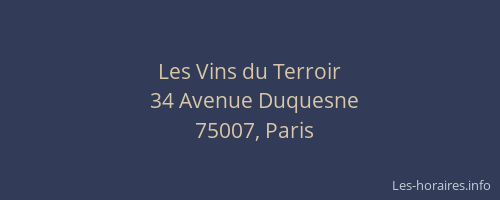 Les Vins du Terroir
