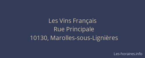 Les Vins Français