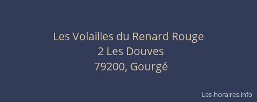 Les Volailles du Renard Rouge
