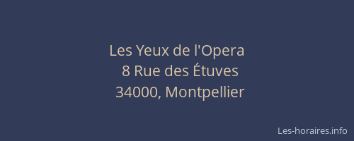 Les Yeux de l'Opera