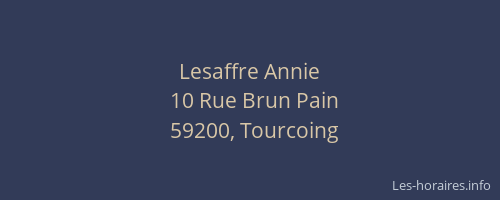 Lesaffre Annie