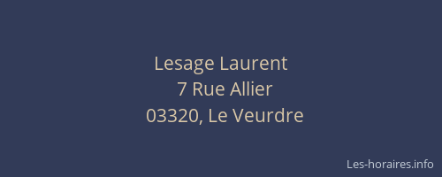 Lesage Laurent