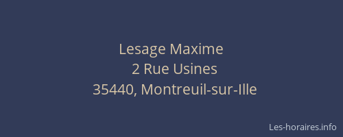 Lesage Maxime