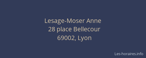 Lesage-Moser Anne