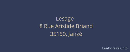 Lesage