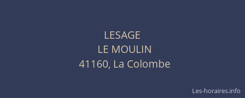 LESAGE