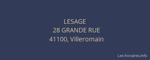 LESAGE