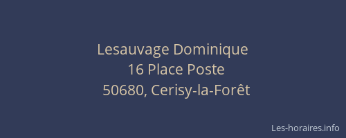 Lesauvage Dominique