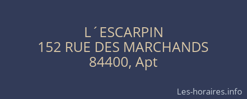 L´ESCARPIN