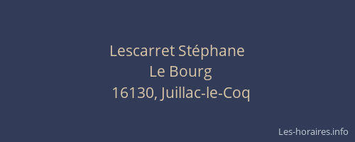 Lescarret St&eacute;phane