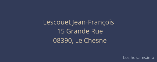 Lescouet Jean-François