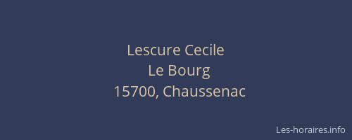 Lescure Cecile