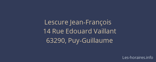Lescure Jean-François