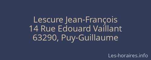 Lescure Jean-François