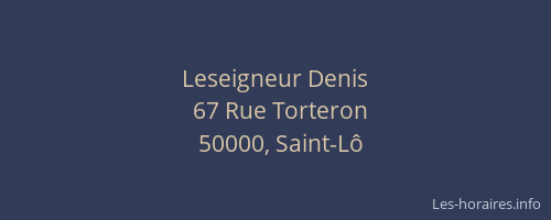 Leseigneur Denis