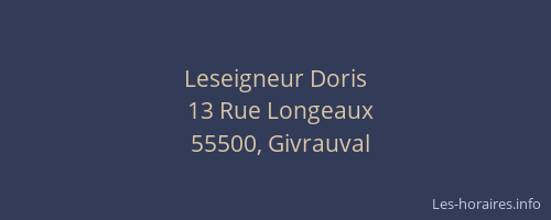 Leseigneur Doris