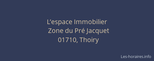 L’espace Immobilier