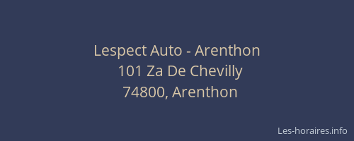 Lespect Auto - Arenthon