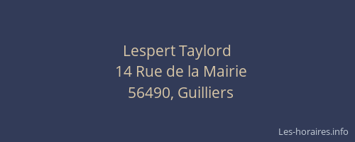 Lespert Taylord