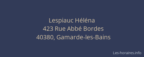 Lespiauc H&eacute;l&eacute;na