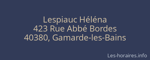 Lespiauc Héléna
