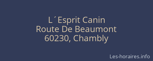 L´Esprit Canin