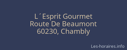 L´Esprit Gourmet