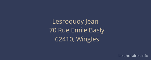 Lesroquoy Jean