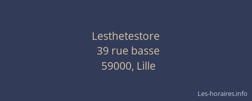 Lesthetestore