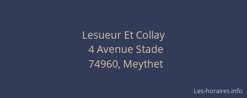 Lesueur Et Collay
