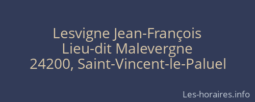Lesvigne Jean-François