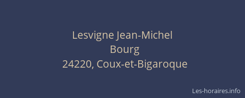 Lesvigne Jean-Michel