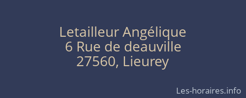Letailleur Angélique