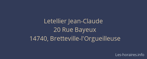 Letellier Jean-Claude