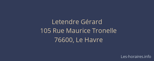 Letendre Gérard