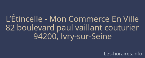 L’Étincelle - Mon Commerce En Ville