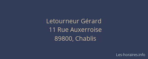Letourneur G&eacute;rard