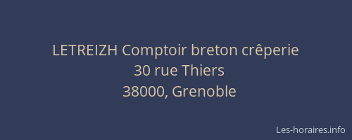 LETREIZH Comptoir breton crêperie