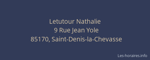 Letutour Nathalie