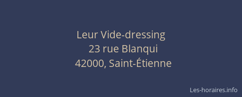 Leur Vide-dressing